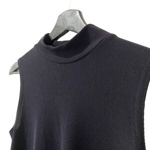 Vintage Ronni Nicole Knit Semi-Sheer Mock Neck Tank